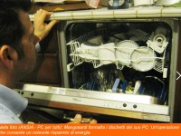 Mangialardi formatta i dischetti del suo PC. Un'operazione che consente un notevole risparmio di energia