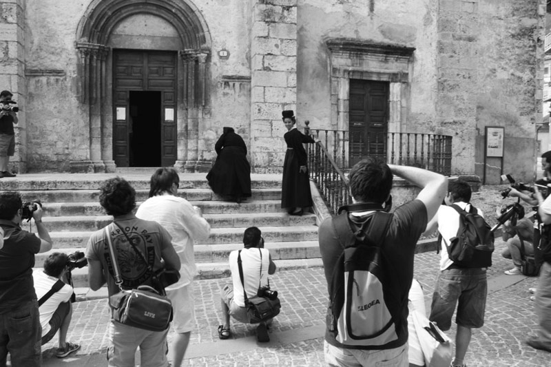 Le riprese a Scanno organizzate dal Musinf. Foto di Francesca Cenciarini