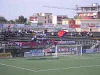 La Curva Nord allo stadio "Bianchelli" di Senigallia