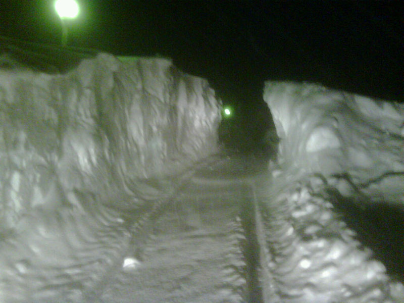 Due metri di neve a Civitalba di Arcevia