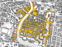 Pianta dei limiti di velocità nel centro storico