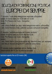 Locandina della Scuola di formazione politica