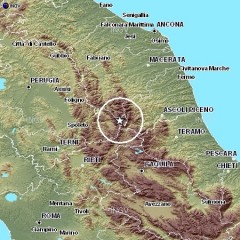 La mappa del terremoto del 15 marzo 2012 nell'ascolano e maceratese