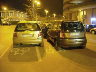 La pista ciclabile in via Piave a Senigallia