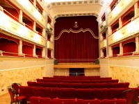 L'interno del Teatro Comunale “Carlo Goldoni” di Corinaldo