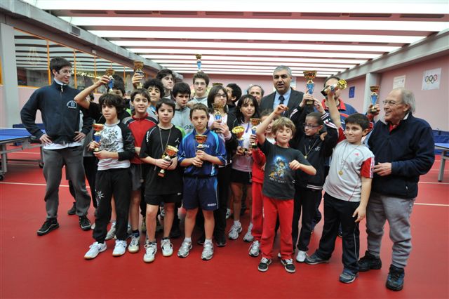I giovani al Centro Olimpico Tennistavolo di Senigallia