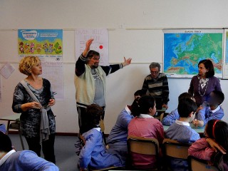 Leonardo Barucca alla scuola Pieroni di Montignano di Senigallia