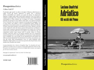 Copertina del libro di Luciana Quattrini "Adriatico - gli occhi del puma"
