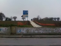 Area di via Cellini destinata ai parcheggi