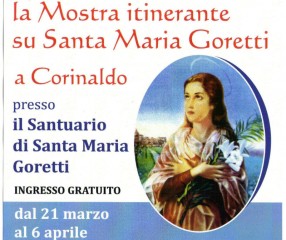 Volantino Mostra su Santa Maria Goretti