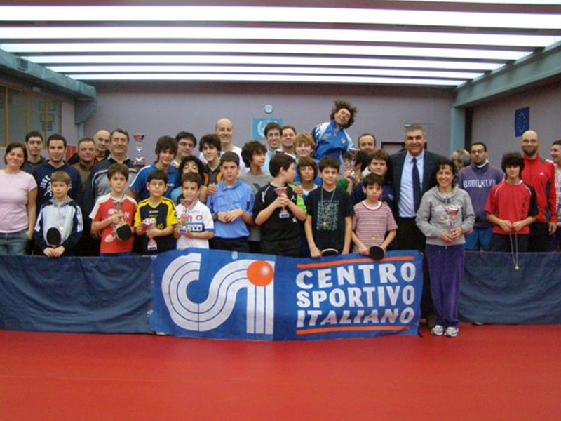 I ragazzi del Centro Olimpico Tennistavolo di Senigallia