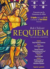 Locandina concerto messa da Requiem di Bob Chilcott