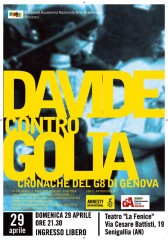 Locandina "Davide contro Golia – Cronache del G8 di Genova"
