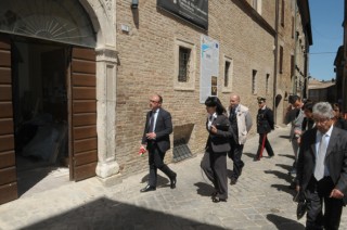 L'on Angelilli visita Palazzo de Pocciantibus