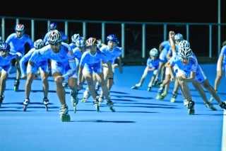 Gruppo di pattinatori del Team Roller Senigallia