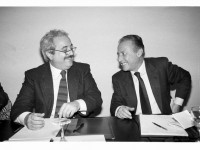 Giovanni Falcone insieme a Paolo Borsellino