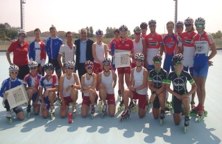 Le nazionali olandesi e francesi di pattinaggio