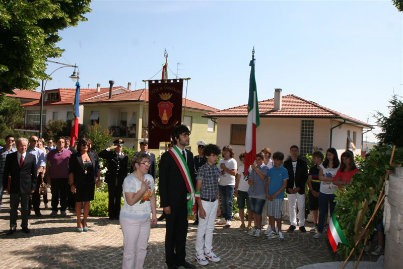 Il Sindaco Matteo Principi durante la "Festa della Repubblica"