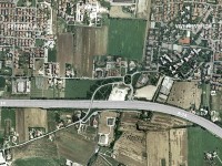 Rotatoria stradale svincolo complanare, via Mattei, via Berardinelli e via Cellini di Senigallia