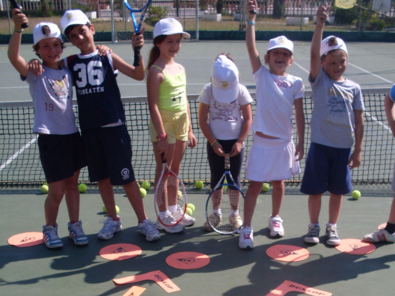 I giovani corsisti del Tennis Club Senigallia