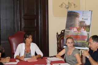 L'Assessore Curzi, Michela Fioretti (Direttrice Expo) e Gregorio Gregori (Presidente Expo)