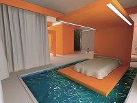 Camera da letto con piscina