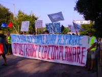 Protesta del Comitato Versus Complanare a Senigallia