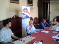 Presentato il cartellone RAM luglio-agosto 2012, da sinistra: Giovanni Imparato, Paolo Mattei, Maurizio Mangialardi e Anna Marconi