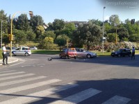 Incidente all'incrocio tra via degli Oleandri e via delle Genziane