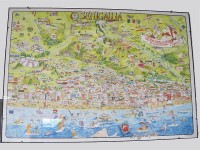 Poster città di Senigallia disegnata