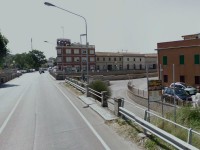 Senigallia: via Raffaello Sanzio all'incrocio con via Dogana Vecchia