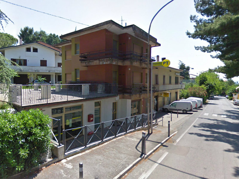 L'ufficio postale di Monterado, in via Vittorio Veneto