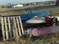 Sequestro di materiale abusivo in spiaggia a Senigallia