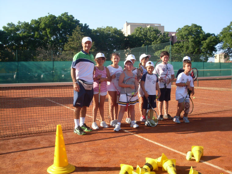 Alcuni allievi del Senigallia Tennis Club