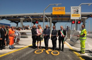 Inaugurazione del casello autostradale di Montemarciano