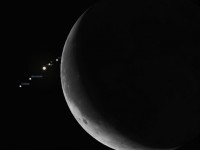 Occultamento di Giove da parte della Luna
