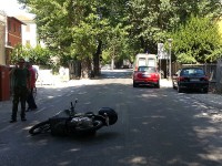 Incidente tra scooter e auto in viale IV novembre a Senigallia