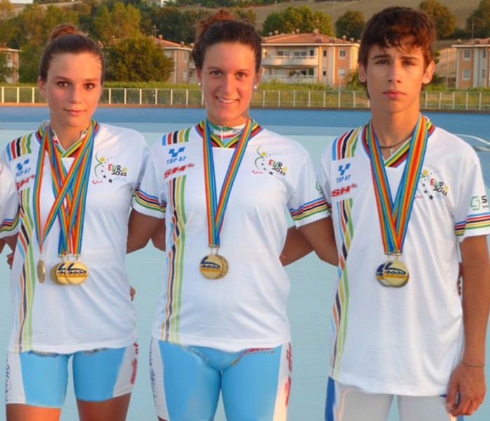 I giovani campioni del Team Roller Senigallia