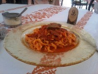 Le tagliatelle al ragù proposte dal Ristorante Vecchio Ranch di Senigallia