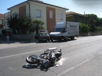 Incidente su via R.Sanzio, a Senigallia