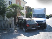 Incidente su via R.Sanzio, a Senigallia
