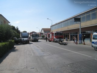 Incidente su via R.Sanzio, a Senigallia