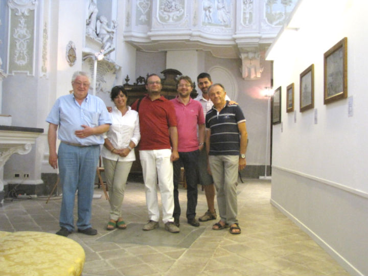 Gli organizzatori della mostra di Arcevia