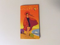 Uno degli opuscoli sugli eventi estivi del Comune di Senigallia