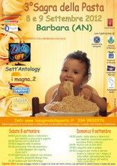 Locandina edizione 2012 della Sagra della Pasta di Barbara