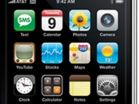 La schermata iniziale di un vecchio modello di Iphone Apple
