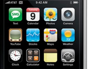 La schermata iniziale di un vecchio modello di Iphone Apple
