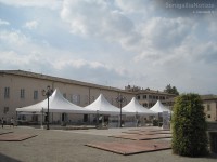 Stand in allestimento a Senigallia per Pane Nostrum 2012