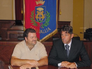 Enzo Monachesi e Maurizio Mangialardi
