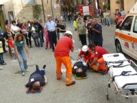 Simulazione terremoto a Corinaldo